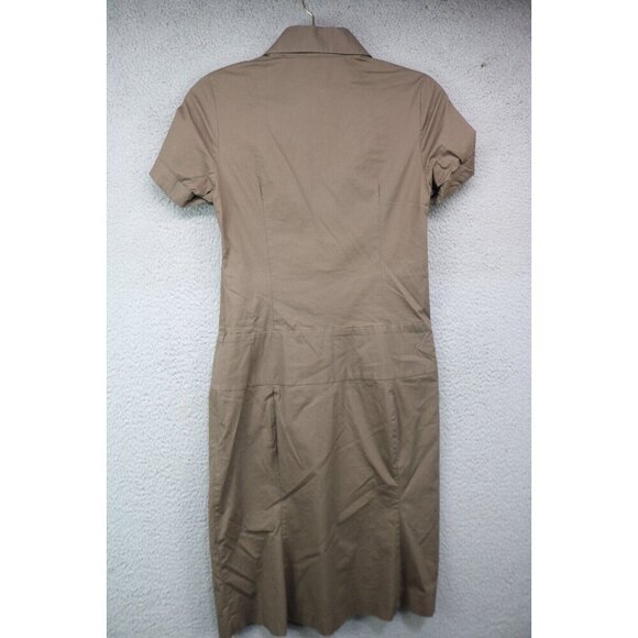 Reiss Button Down Midi Dress-Size 10-Lined-Side Zip - Picture 8 of 11